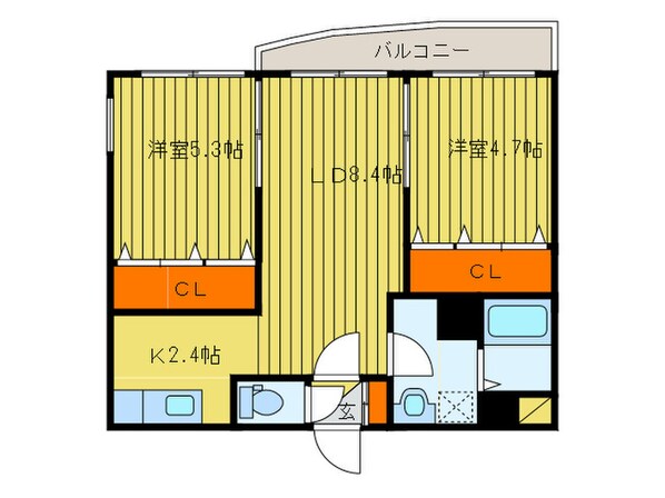 ヒルズタウン幌西Ａ棟の物件間取画像